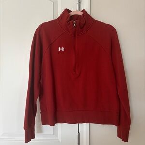 Under Armour Burnt-Orange Half-Zip Pullover